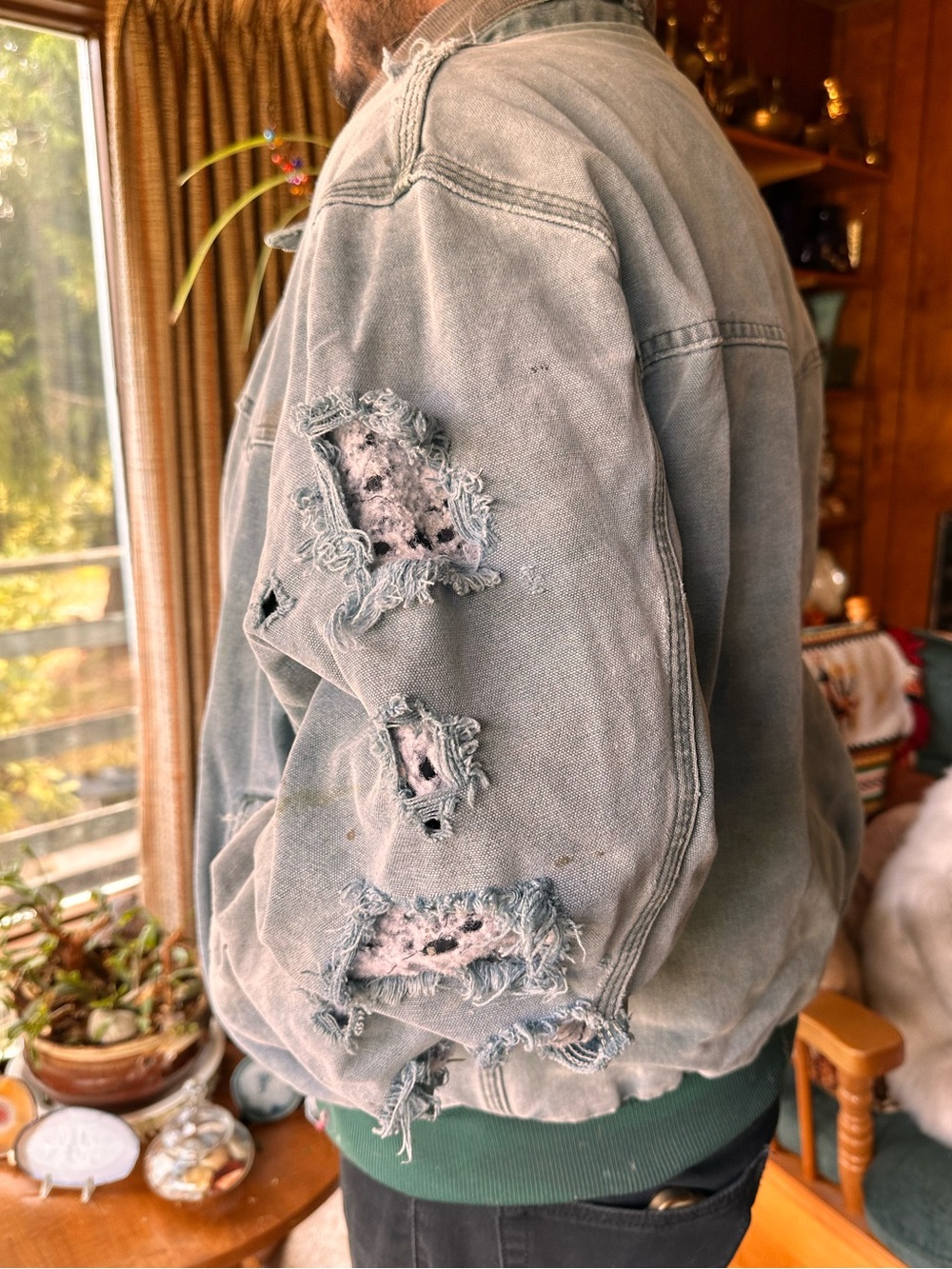 Carhartt • Men’s Vintage Heavily Distressed Sante Fe Work Jacket - Picture 5 of 17